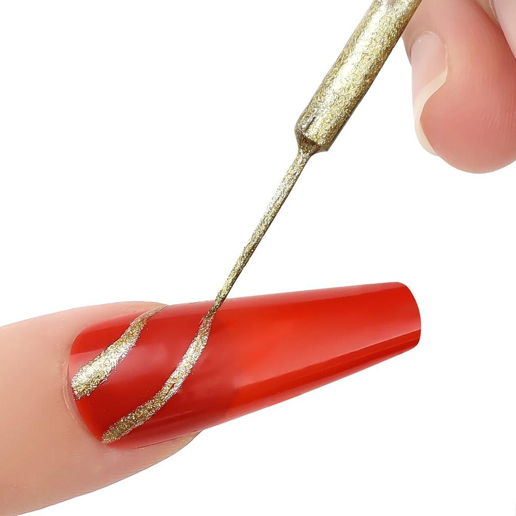 monja Гель для ногтей, 8 мл, кисть для подводки бутылок, УФ-лак, линия для рисования, отмачиваемый лак, DIY маникюр, рисунок, дизайн, аксессуары, черный, белый цвет, лак