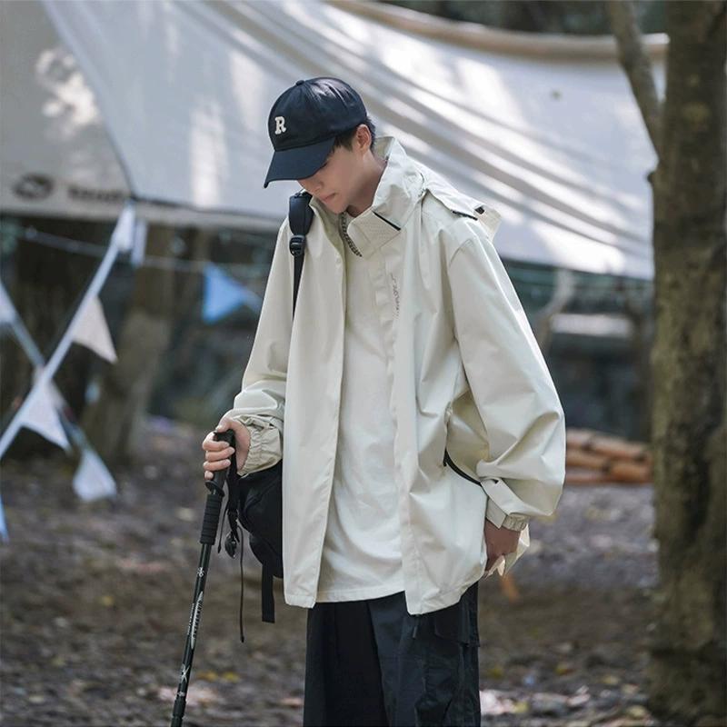 Мужская куртка Весна, Осень и Лето Куртка для активного отдыха Мужская куртка для хайкинга Чистая простая ветровка