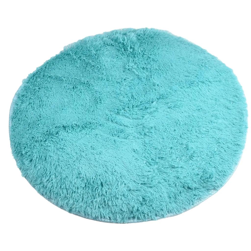 Soft Round Carpet Rug For Bedrooms Living Room Study Tent Solid Color Floor Car Thick Soft Plush Anti Slip Carpet Children Rug