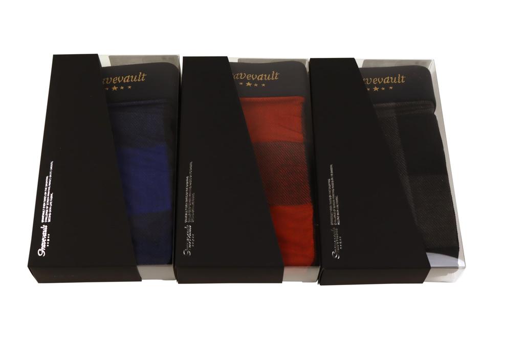 Grave Vault Боксеры в клетку буффало Синие Мужские Брифы с низкой посадкой,