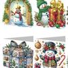 4/6/8/12 шт. DIY Алмазная живопись Рождественская фестивальная открытка 5D Стразы Складные ежедневные карточки с пожеланиями Поздравительная открытка на день рождения Рождественский подарок
