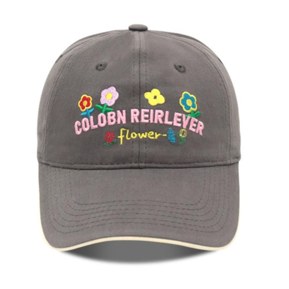 Маленькая цветочная шляпа от солнца с вышитыми буквами, кепка, симпатичная бейсболка для женщин