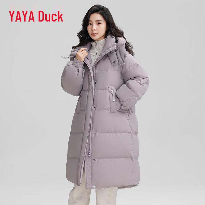 Women's Mid-Length Hooded 90% Duck Down Winter Puffer Jacket
