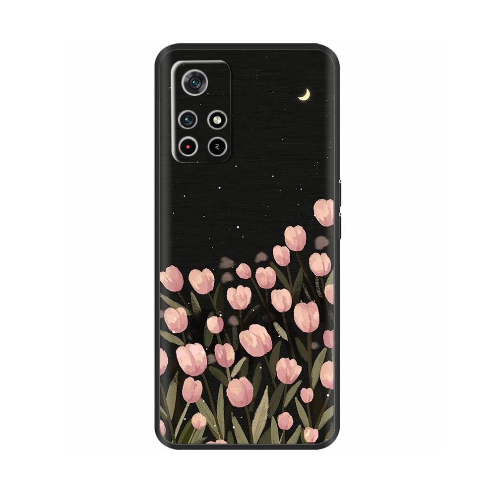 Для Poco X4 Pro 5G Poco M4 Pro Чехол Милый Мультяшный Мягкий Жидкий Силиконовый Чехол для Телефона Задняя Крышка Для Xiaomi Poco M4 Pro 4G Fundas Coque