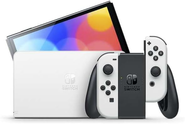 Восстановленная модель Nintendo Switch OLED белого цвета с 64 ГБ памяти (HEG-S-KAAAA)