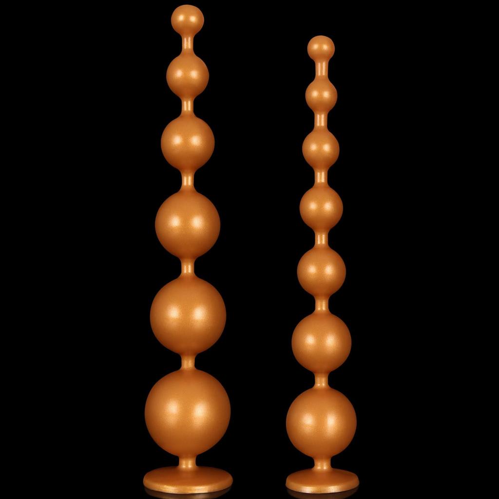 Hitasi Anal Beads Super Big Anal Ball Anal Plug Super Long Silicone Anal Expansion Dildo Extra Thick Size Long Dildo with Suction Cup Soft Anal For