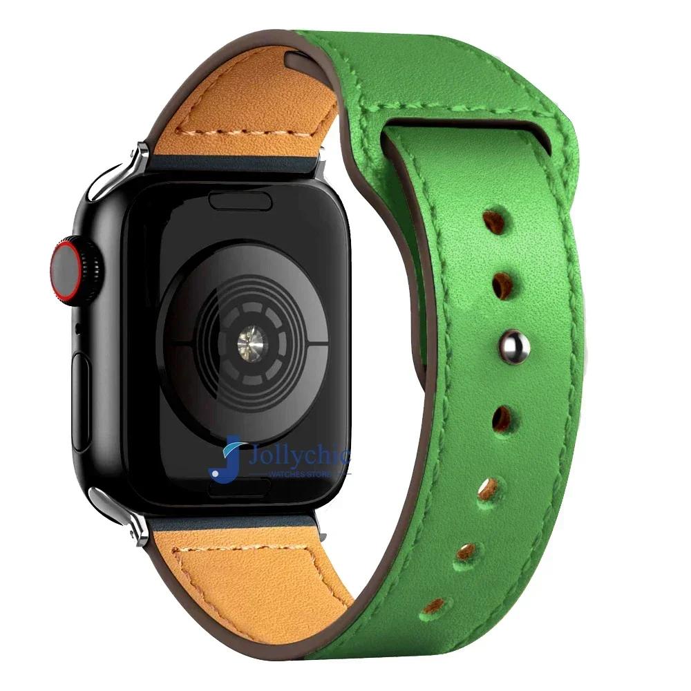 Ремешок из кожи для часов Apple Watch Band 44 мм 45 мм 41 мм 40 мм 42 мм 38 мм 49 мм 45 мм браслет Correa IWatch Series 8 Ultra 3 6 SE 7 ремешок