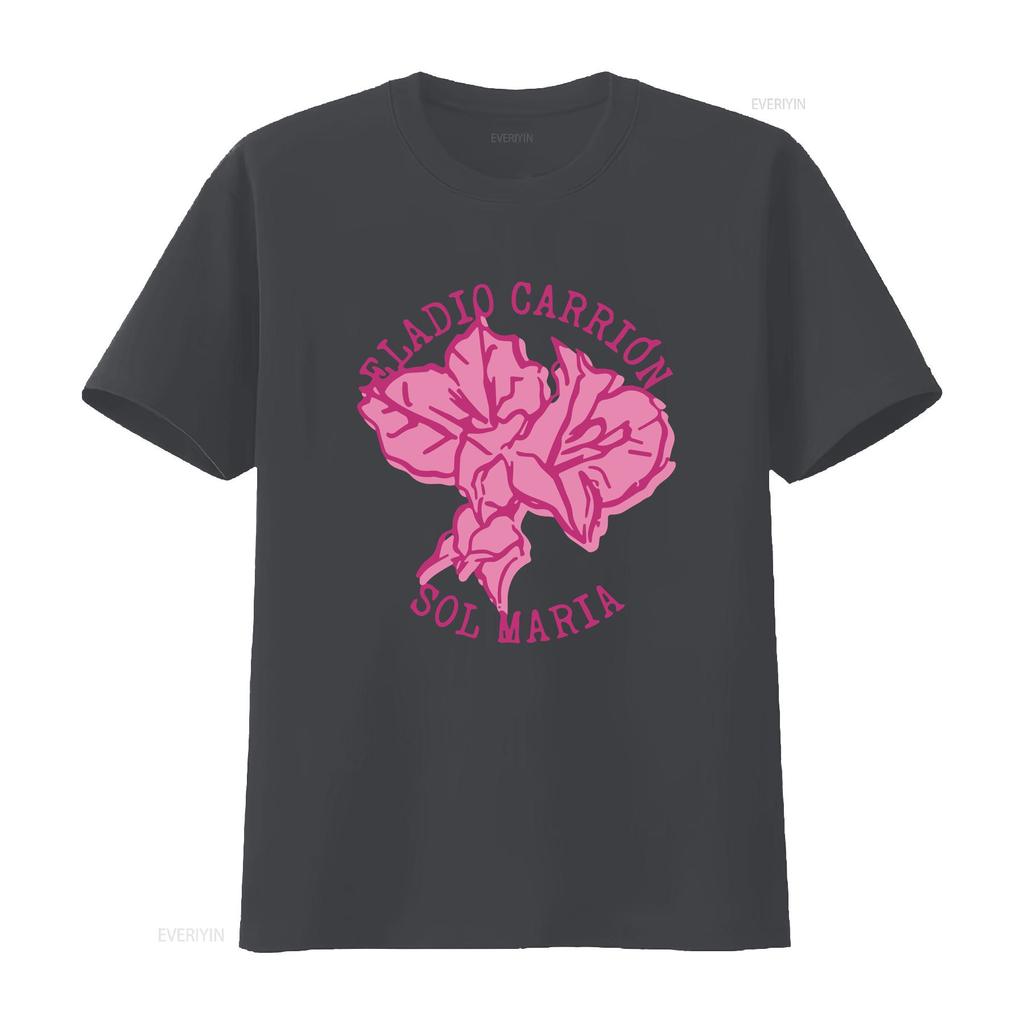 Eladio Carrión Sol Maria T Shirt S 5XL New Hip Hop Merch 2024 vintage Washed Top For Everyday Wear Casual Stylish homme graphic