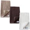 Imaa Imabari Certified Slim Bath Made In Perfect for Saunas and Light Brown X Brown X White Towels, 3-Piece Set, Lightweight, Absorbent, Quick-Drying,