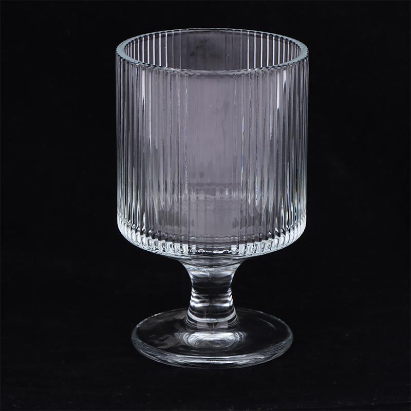 Творческий Полосатый Стеклянный Шар Высокие Ножки Стеклянные Бокалы Бокал Винтажный Питьевой Стакан Винтажный Кофе Сок Шампанское Коктейли Стакан
