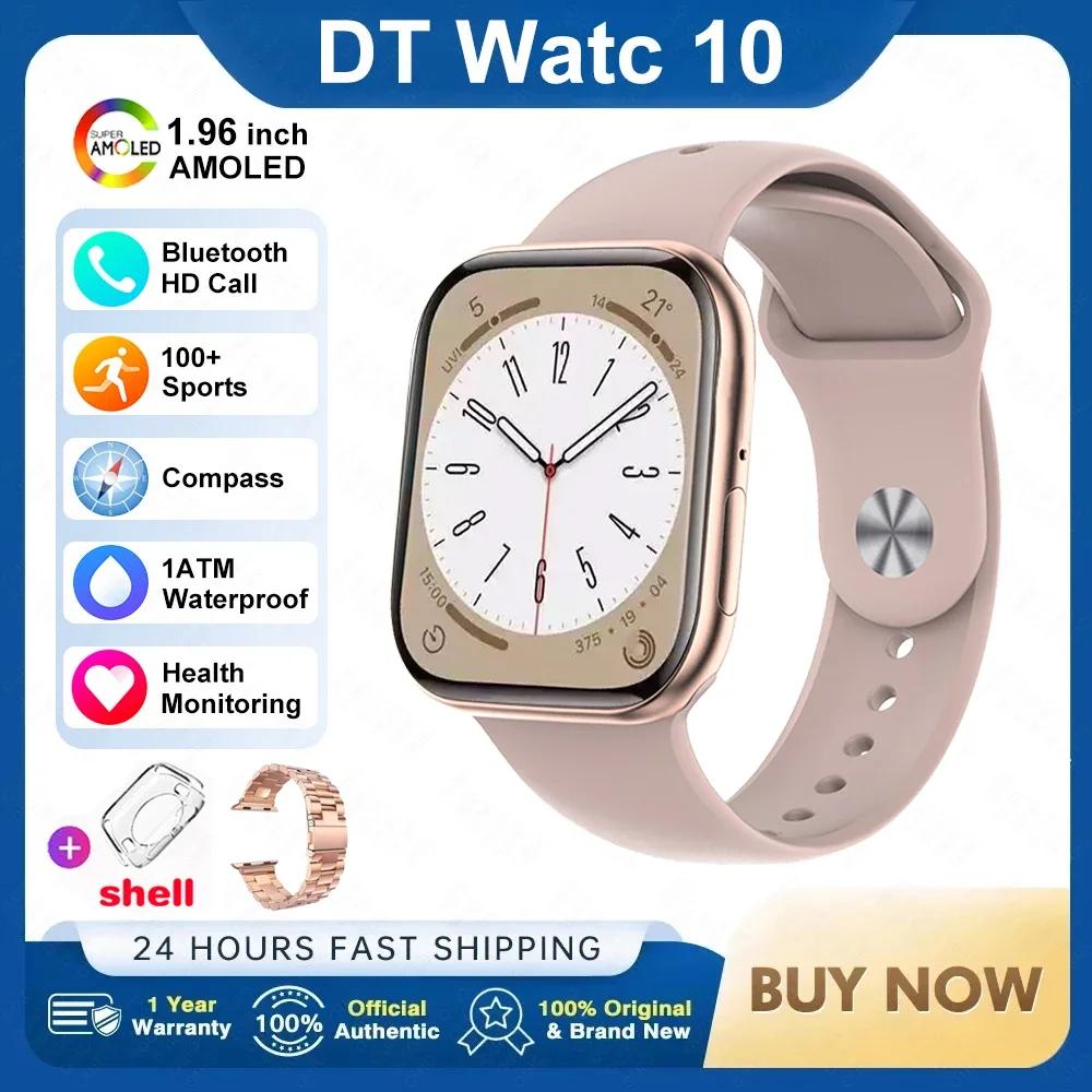2025 Новый Оригинальный для Apple DT Watch 10 Умные часы Мужские AMOLED 4 ГБ Памяти Музыка 3D Объемный Звонок по Bluetooth Водонепроницаемые умные часы Женские