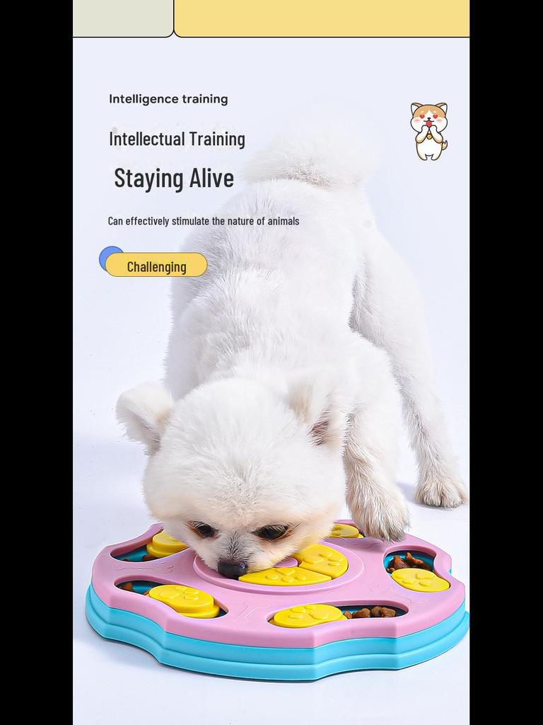 Миска и игрушка для медленного кормления домашних животных: Образовательный поднос для корма, протекающий для собак и кошек