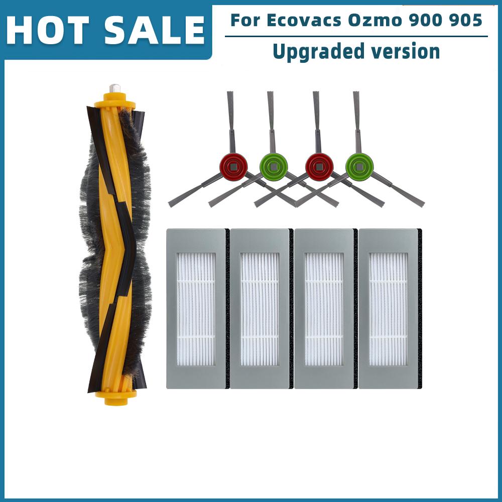 Для Ecovacs Debot Ozmo 900 905 Робот-пылесос Запасные части Аксессуары Ролик Основная Боковая щетка Фильтр Hepa Тряпка для швабры