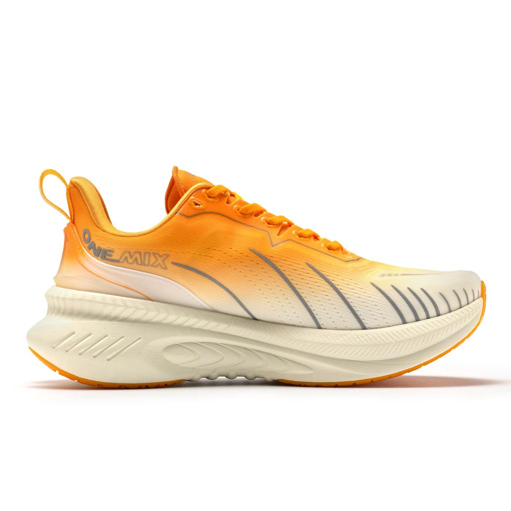 onemix Беговые кроссовки с максимальной амортизацией, подходящие для тяжелых бегунов, спортивная обувь на шнуровке, нескользящие уличные кроссовки для мужчин