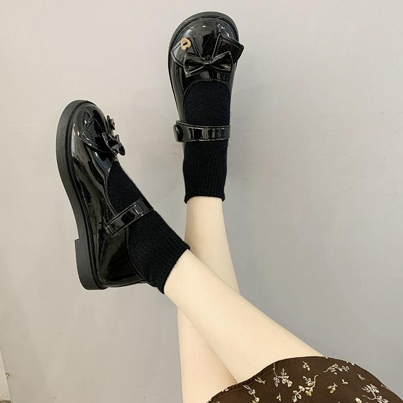 Маленькая кожаная обувь, женская японская униформа Jk, ретро студенческий стиль, туфли Мэри Джейн в стиле Лолиты, осенние корейские маленькие туфли из искусственной кожи