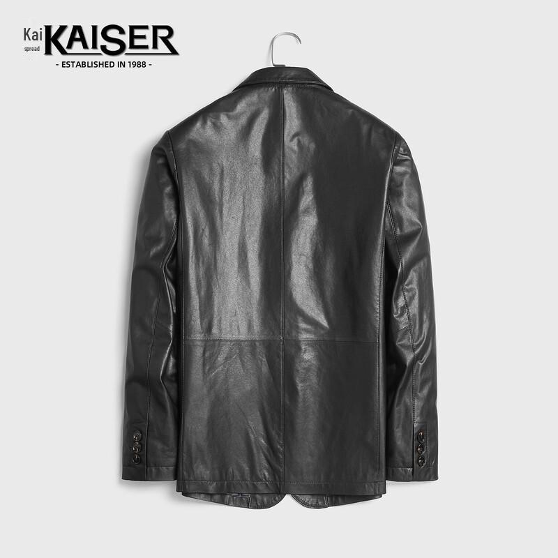 Kaiser Мужской кожаный блейзер - Премиальная куртка из овчины в стиле business casual