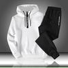 Sets Tracksuit Men Autumn Winter Hooded Sweatshirt Drawstring Outfit Sportswear Two Piece Set Casual