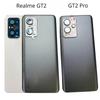 Корпус для Realme GT2 Pro GT2, задняя крышка батарейного отсека, замена задней двери с рамкой камеры + логотип