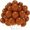 Latex Balloon - Brown - 10" 25 Cm - 50 Pieces - Natural Latex - Helium