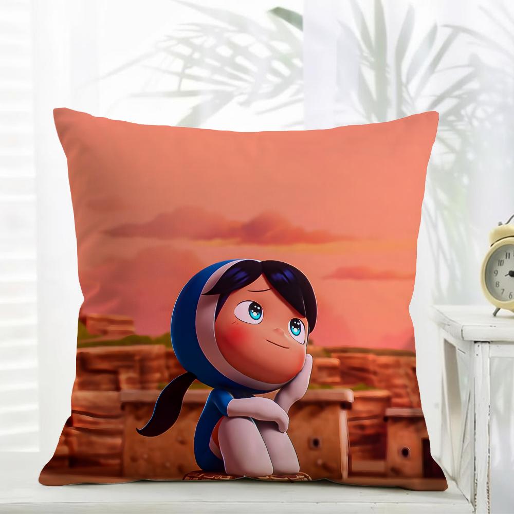 Yumis Cells Pillow KDrama AAnime Cushion Cover Daily Washable Linen Pillowcase Soft for Sofa Bed Home Room Decor