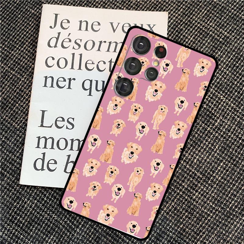 Golden Retriever Dog Case For Samsung Galaxy S25 Ultra S20 S21 S22 S23 S24 Ultra S9 S10 Plus S24 FE Back Cover
