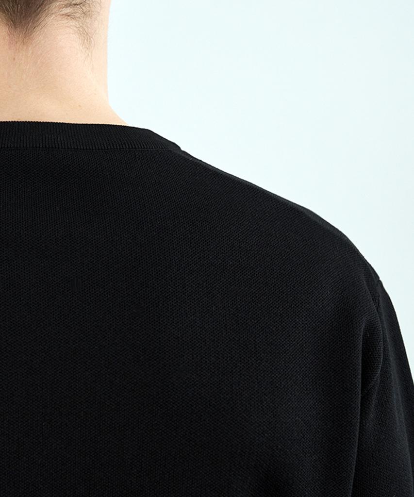 210EDIT Architecture Round Knit_Zd2Sw111_Blk