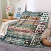 1PC Heartfelt Messages for Granddaughters Blanket, Throw For Sofa, Bed, Travel, Printing Blanket With Soft And Warm Fabric yy250918186