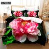 Pink Rose Queen Bedding Set Duvet Cover Set Bedding Comforter Bedding Sets Bed Linen King Size Duvet Cover Bedding Set