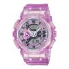 CASIO G-SHOCK GMA-S110VW-2A Женские часы Прозрачный скелет Светло-голубой Многоцветный