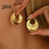 Earrings 1 Pair Women Face Brightening Mini Reflector Design Dual