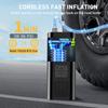 Портативный автомобильный воздушный компрессор, в 3 раза быстрее, 150 PSI, беспроводной насос для накачки шин с цифровым манометром для автомобиля, мотоцикла, велосипеда, воздушный насос