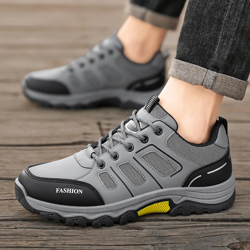 Fashion Men's Outdoor Mountaineering Mesh Thick Bottom Non Slip Sneaker Strap Wear Resistant Work Breathable Casual Shoes Zapatillas
