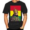 Хайле Селасси Мужская футболка Летняя Хлопковая Футболка с круглым вырезом и коротким рукавом Смешные футболки Хип-хоп Топы Уличная одежда