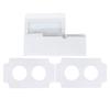 2 Hole Cupcake Box 25PCS Pack Cup Cake Window Face Boxes Display Muffin Wedding