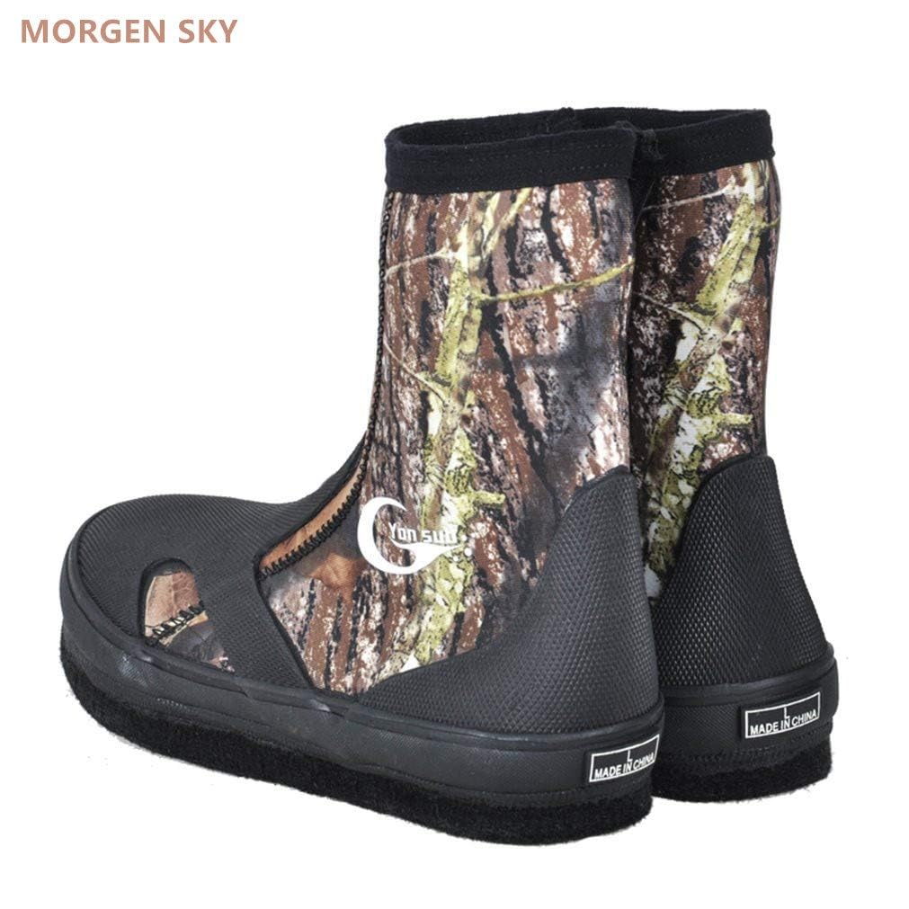 Обувь Wading Felt Fishing Mountain Stream 3mm Heat Cold YZ003 [MORGEN SKY], подошва, ботинки, с отверстиями, для рыбалки, утеплитель, защита, противоскользящие (27.5cm)