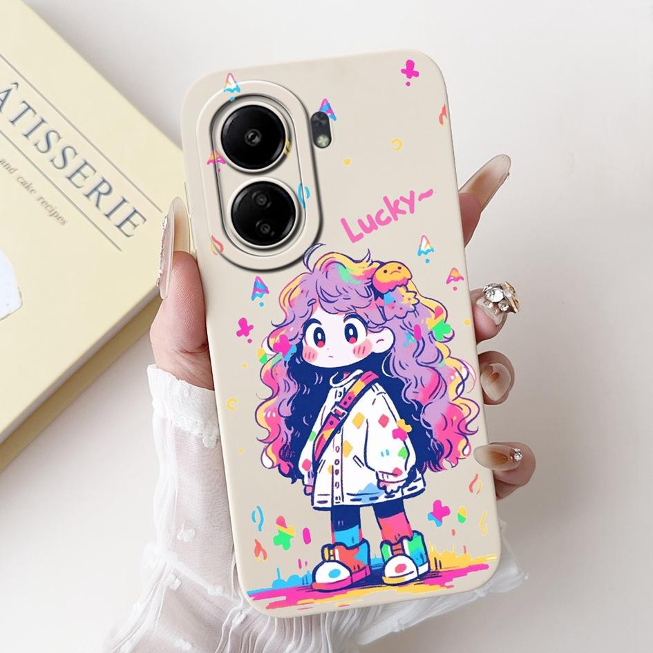 For Xiaomi Redmi 13C Case Cover Popular Flower Bowknot Soft TPU Silicone Shockproof Bumper For Xiaomi Poco C65 Redmi13C 4G Funda