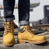 Большой размер 2025 хлопковая обувь британские ретро локомотивные ботинки мужские кожаные ботинки Мартин уличные рабочие высокие мужские