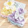 Spring/Summer Dog Cute Princess Wind Cake Big Bow Dress Cat Two-legged Skirt Pet Dog Dress