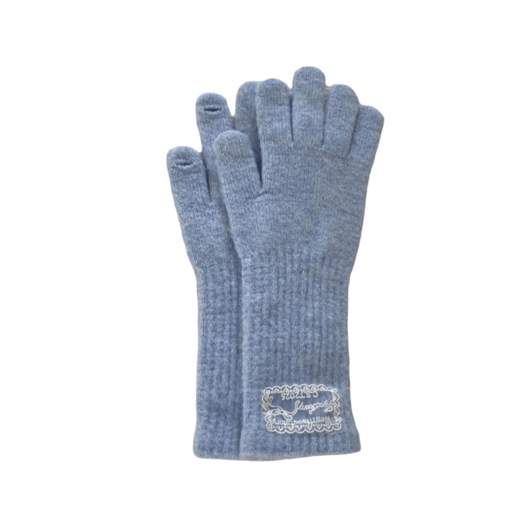 Thicken Winter Gloves Warm Five Finger Gloves Korean Style Touch Screen Gloves Women