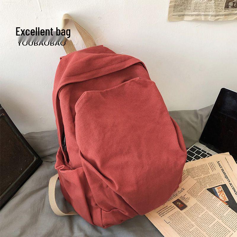 Женский ретро холщовый рюкзак: Вместительный, Прочный и Стильный для Колледжа, Путешествий и Многого Другого