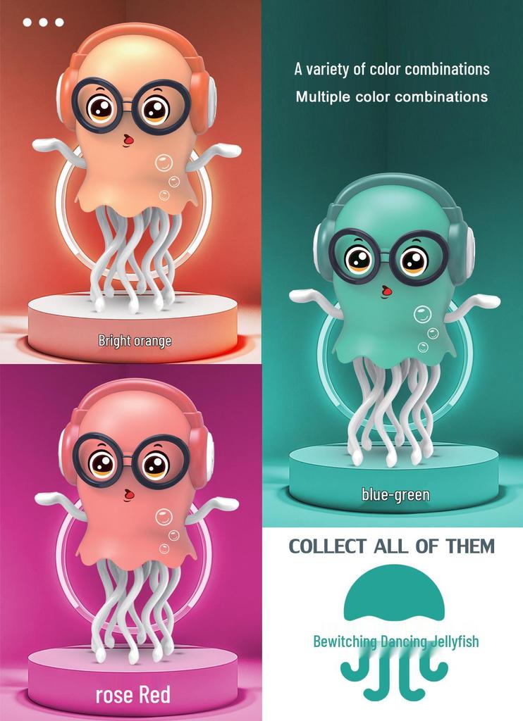 Jellyfish Light-Up Dancing Octopus: Musical, Glasses-Wearing, Electric Induction Toy