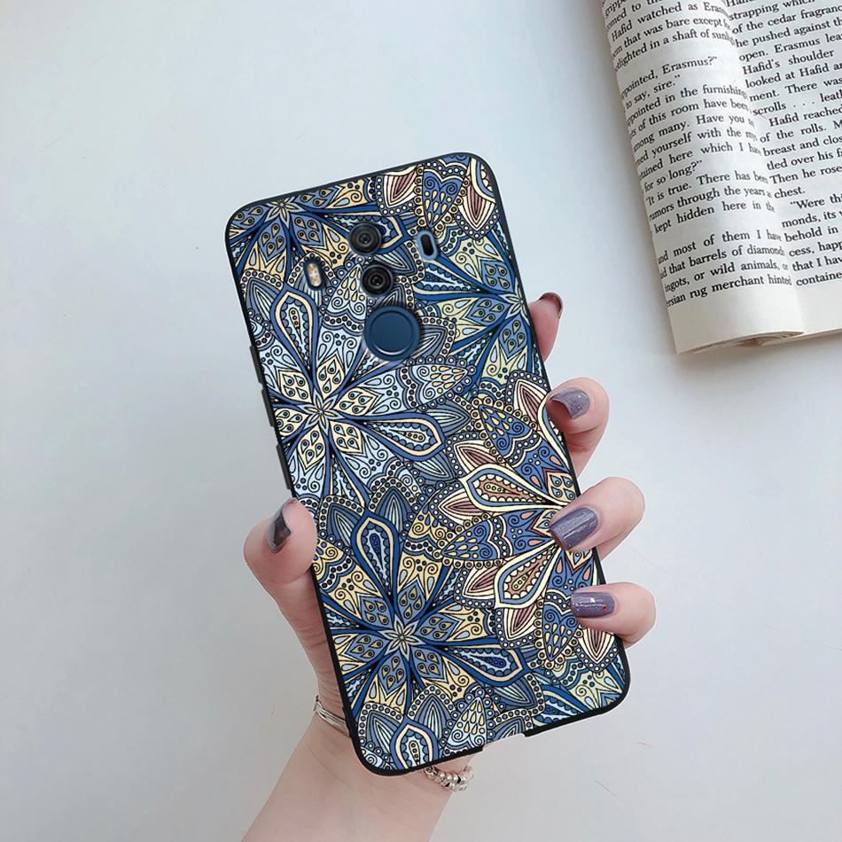 For Huawei Mate 10 Pro Mate10 Case Silicone Soft TPU Flower Bumper Funda Coque For Huawei Mate 9 Pro Mate9 Cover Coque Mate10Pro