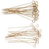 50pcs Floral Picks Clips Reusable Golden Metal Wire Floral Place Card Holder 6in Photo Memo Holder P