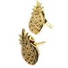 Les Trésors De Lily [P0715] - Gold Plated 'Pineapple' Earrings - 10x5 Mm