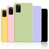 Жидкий мягкий силиконовый TPU чехол для Samsung Galaxy S20 S21 S22 S23 Plus Note 20 Ultra S21 FE 5G Задняя крышка Чехлы