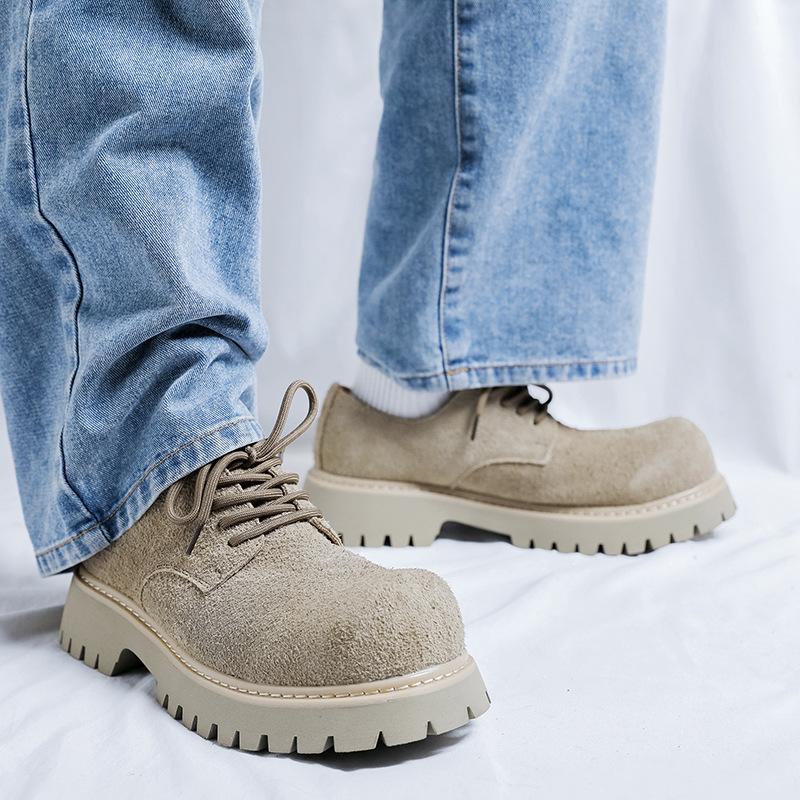 Американская одежда ретро большая голова инструментальная обувь нишевая обувь дерби высокая уличная пара кожаные туфли для поездок на работу 1039-R