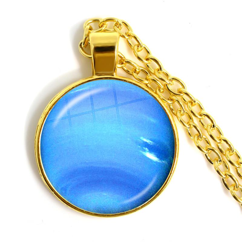 Серебряное ожерелье с подвеской в виде планеты Солнечной системы, ожерелье с подвеской в виде галактической туманности, Вселенские украшения для женщин и мужчин, Подарок на день рождения