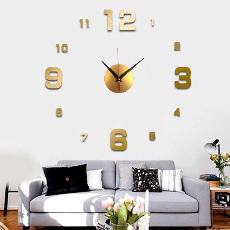 3D светящиеся настенные часы, зеркальные настенные наклейки, креативные часы «сделай сам», съемные художественные наклейки, домашний декор, кварцевая игла для гостиной, хит продаж