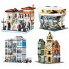 Creativity Expert Street View Brick Hospital Bell Tower Square Villa Building Blocks Bricks Model Education Toys Of Xmas Gifts