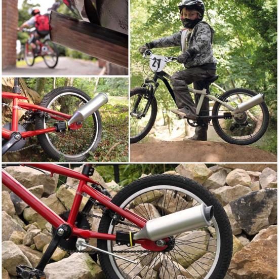 6 различных звуковых эффектов турбо мотоцикла, выхлопная труба шоссейного велосипеда MTB